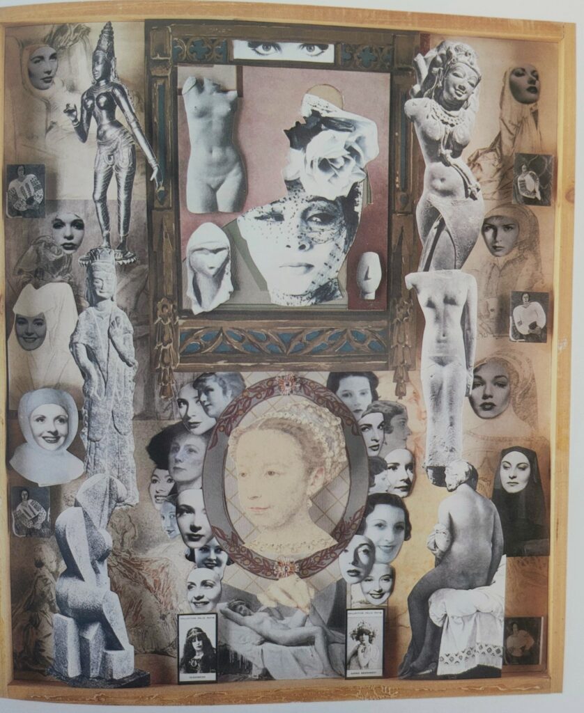 1966 La vraie nature d'une femme en robe du soir n'est pas devant mais derrière son miroir 70x60
