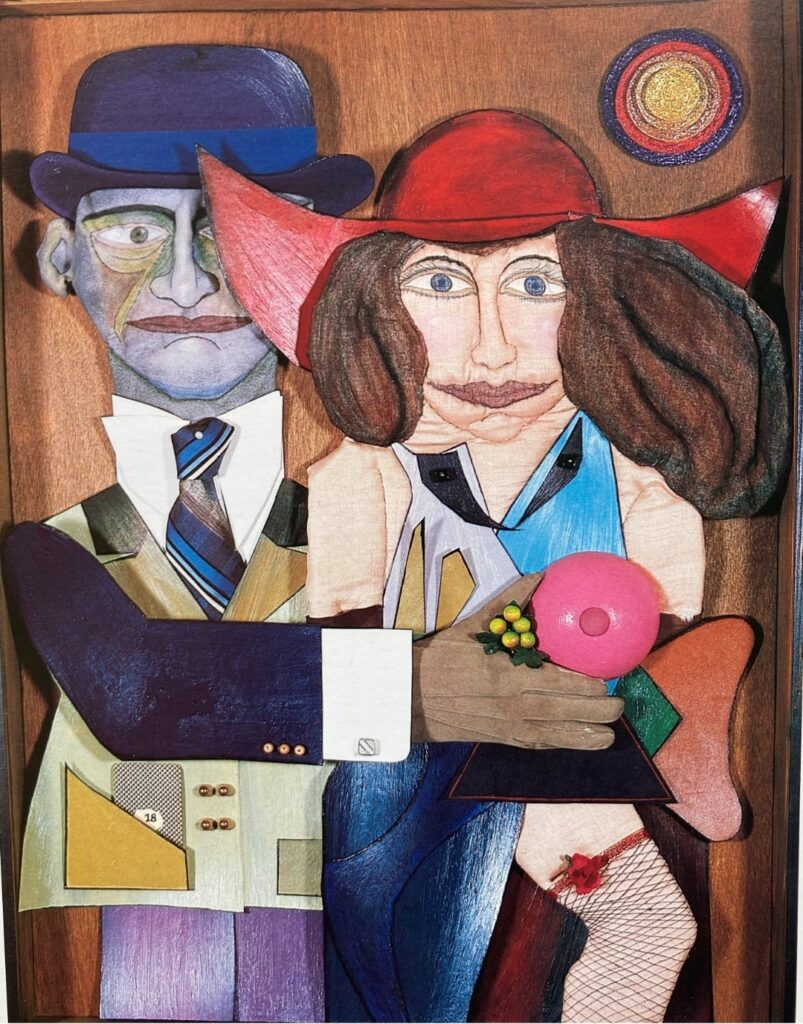 1979 Le couple. Hommage à Richard Lindner 80x60