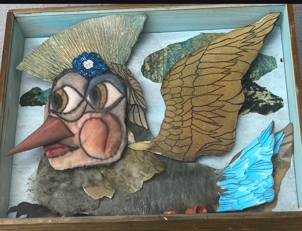 1979 L'oiseau bleu couleur du temps 40x50
